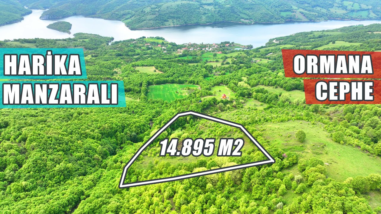 1869- Manyas Ören'de 14.895 m2 Harika Baraj Manzaralı Tarla