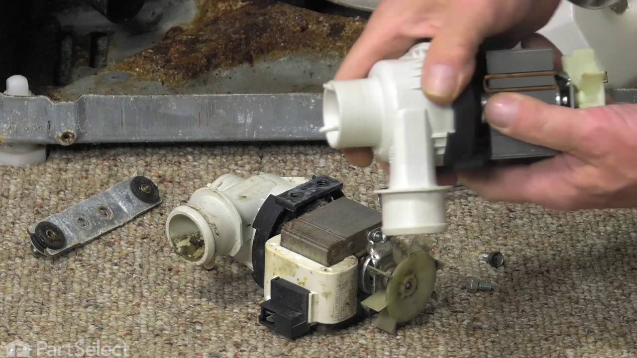 Washer Repair – Replacing the Pump and Motor (Frigidaire Part #131268401)