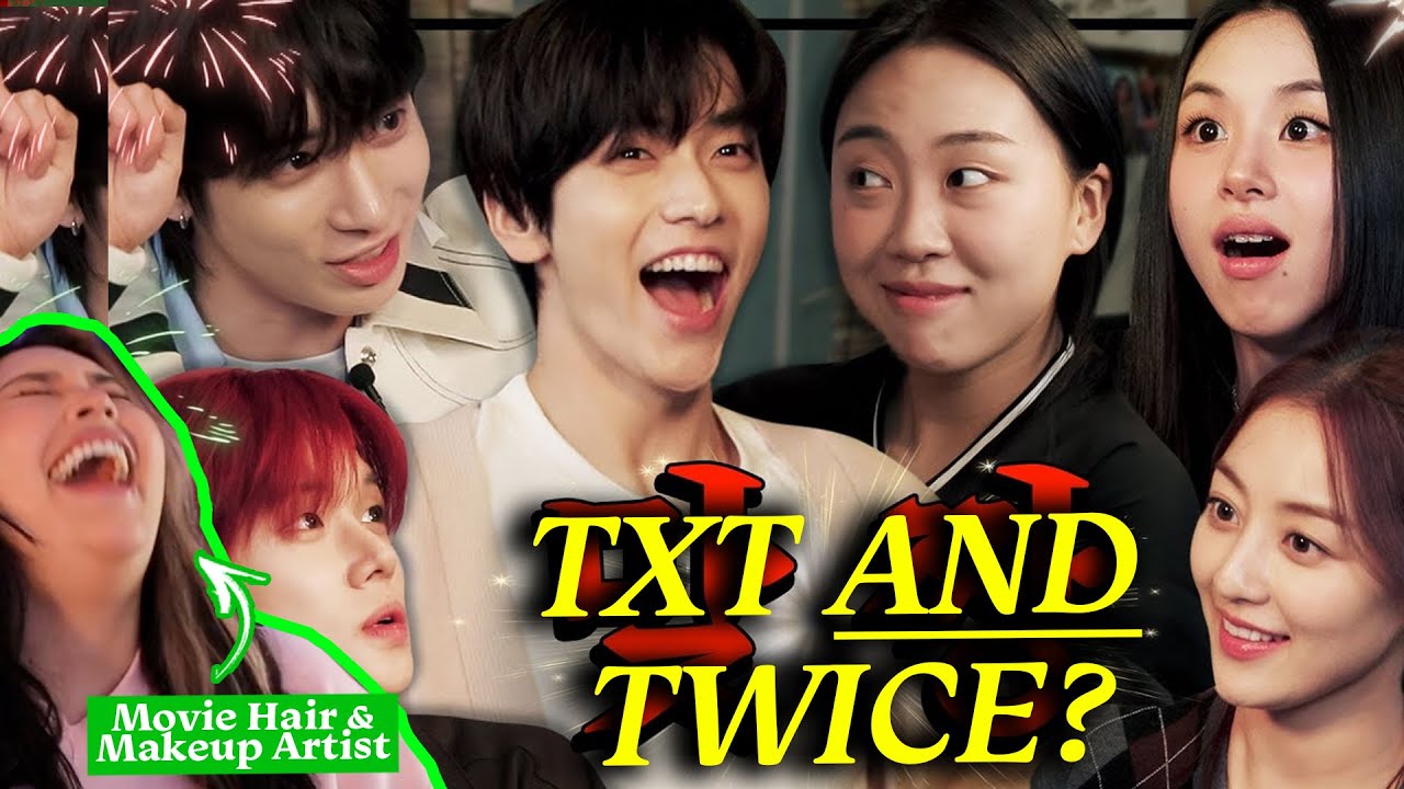 TXT and TWICE Playing Drinking Games? - Nothing Much Prepared Ep 34 - Movie MUA reacts
