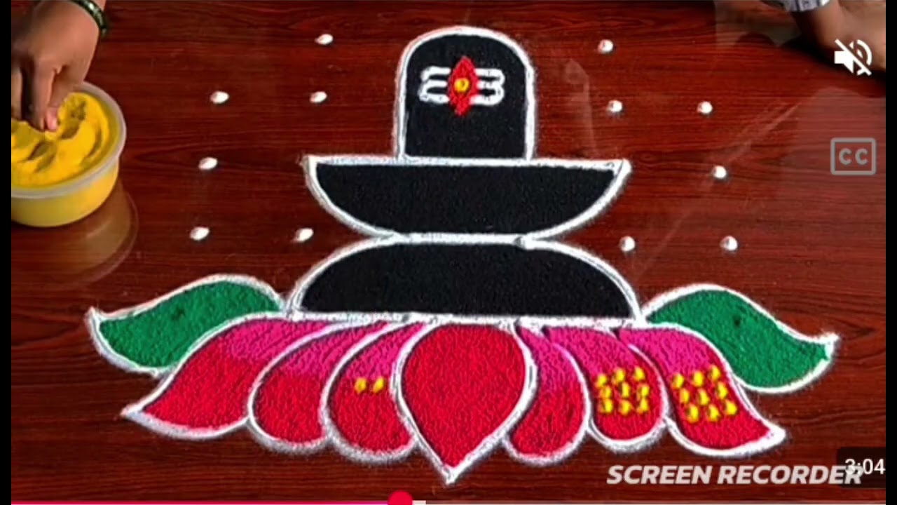6+4+4..dots.... mahashivratri special muggulu 🌹 maghamaasam Rangoli Designs 🌹 festival muggulu 🌹