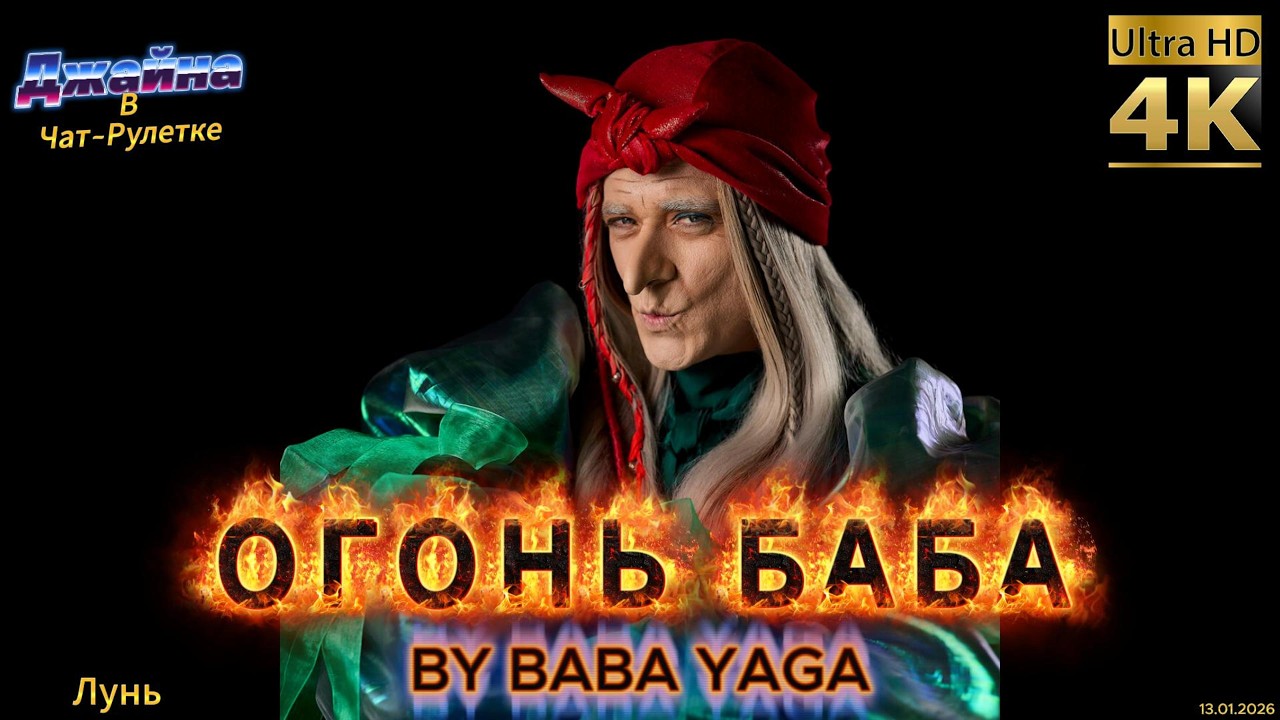 BY BABA YAGA - Огонь Баба. 4К видео. Джайна. Девушка танцует в чатрулетке