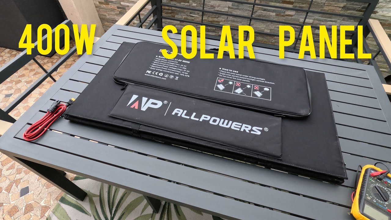 Обзор гибкой солнечной панели allpowers 400 ватт. Распаковка замеры. Идея разработки