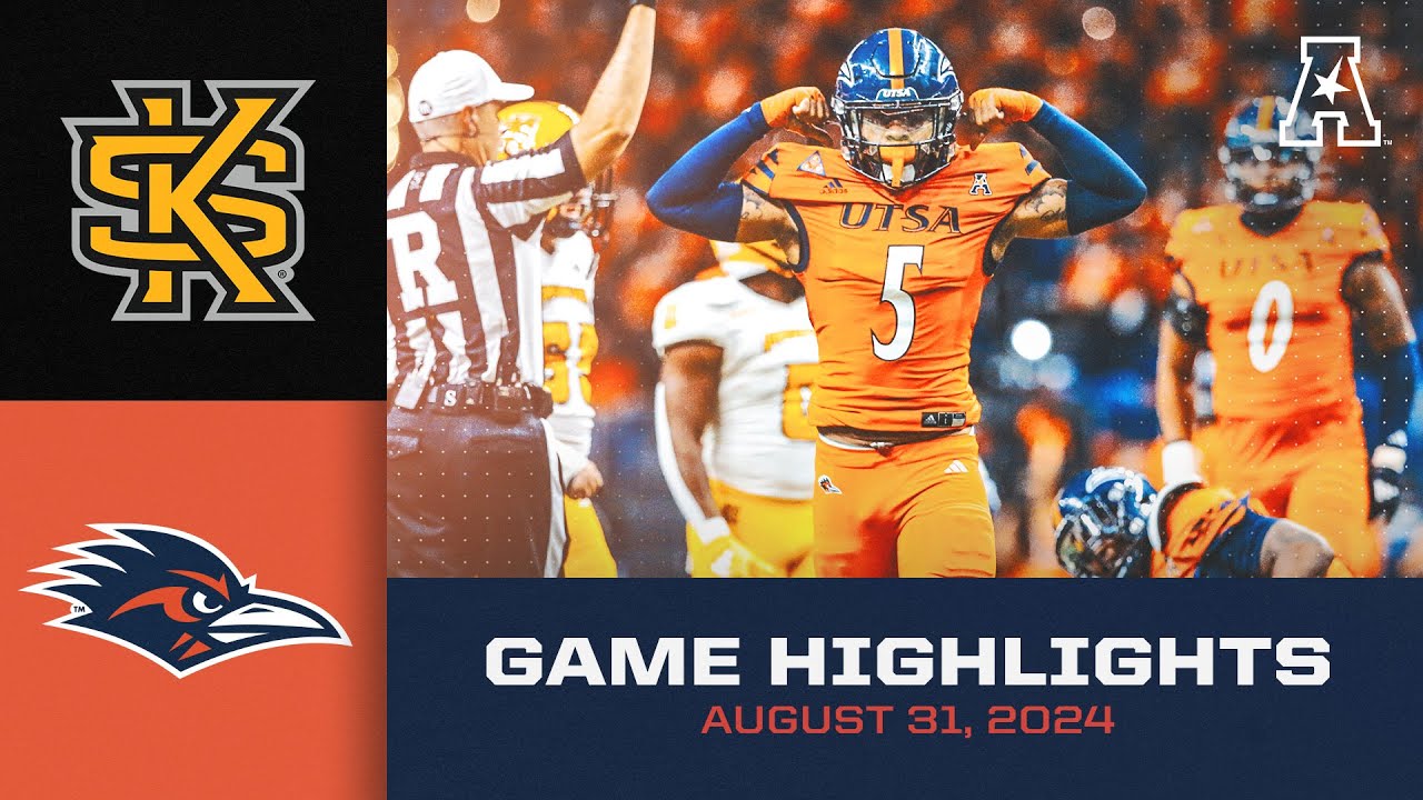 Самые яркие моменты игры: Kennesaw State против UTSA (31 августа 2024 г.)