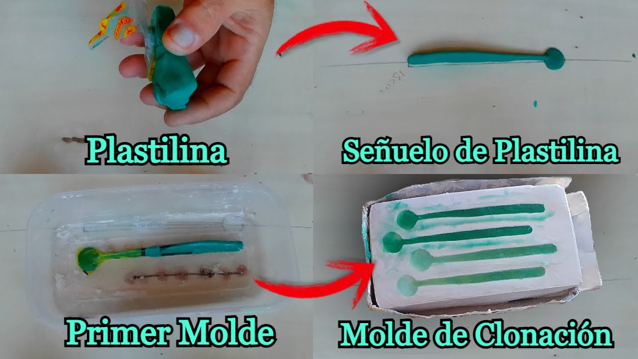 CREA SEÑUELO de PLASTILINA y CLONALOS con SILICONA