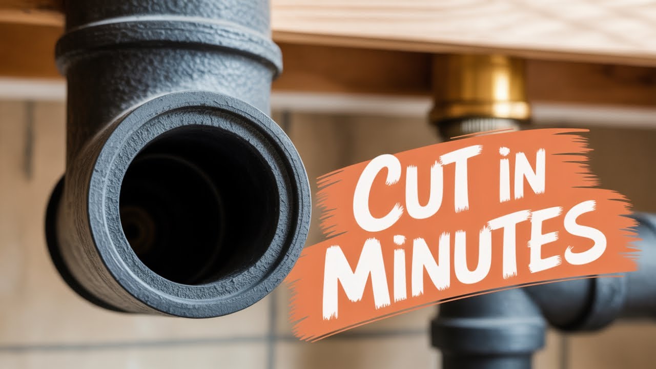 Cut Cast Iron Drain Pipe in Minutes with These Simple Plumbing Tips