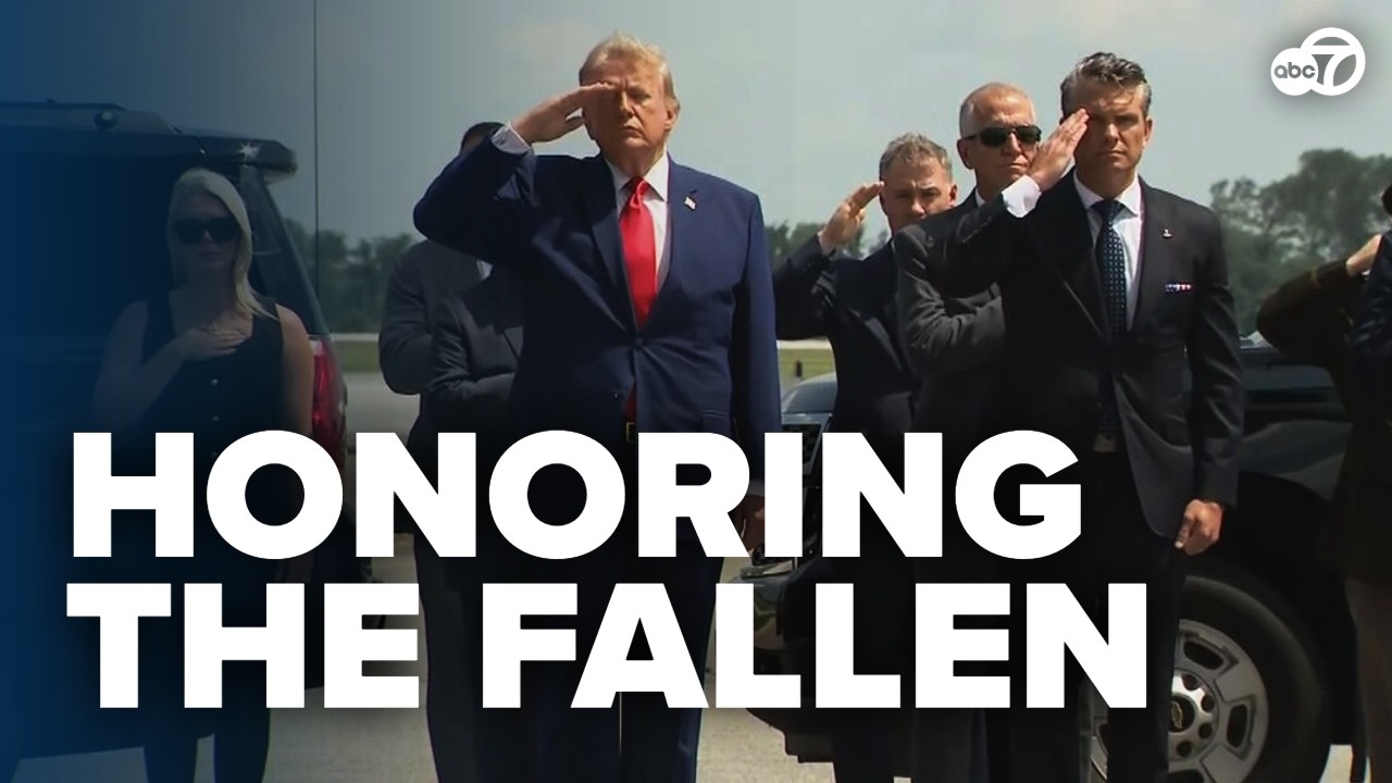 Trump, Hegseth honor US service members killed in Iran during dignified transfer