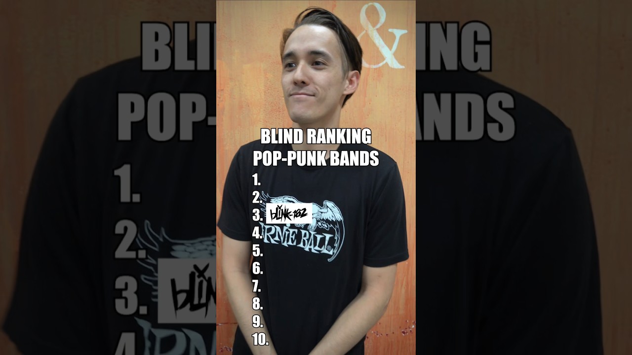 Blind Ranking Pop Punk Bands! #poppunk #blink182 #falloutboy #sum41