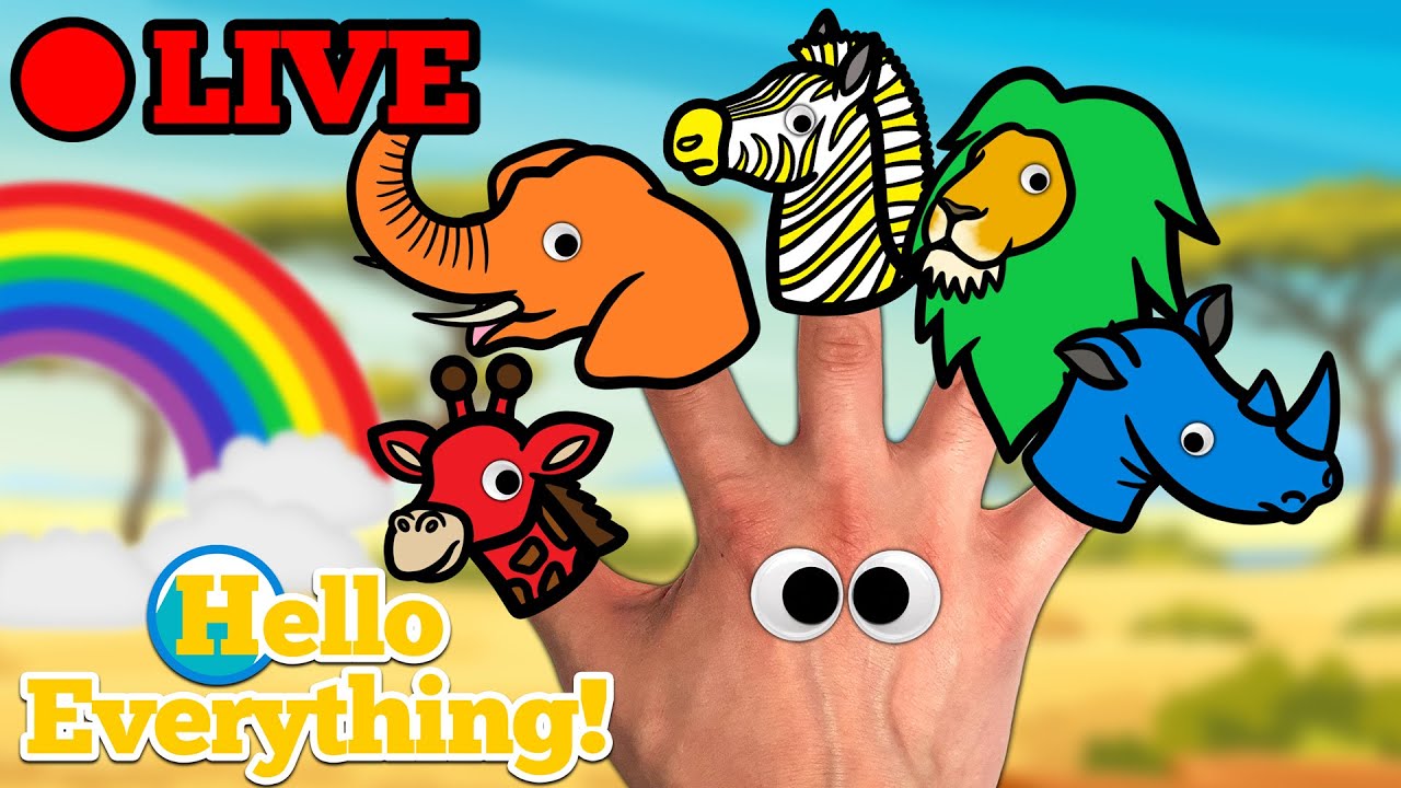 🔴 Hello Everything! 👀 Live Stream | Finger Family Nursery Rhymes & Animation