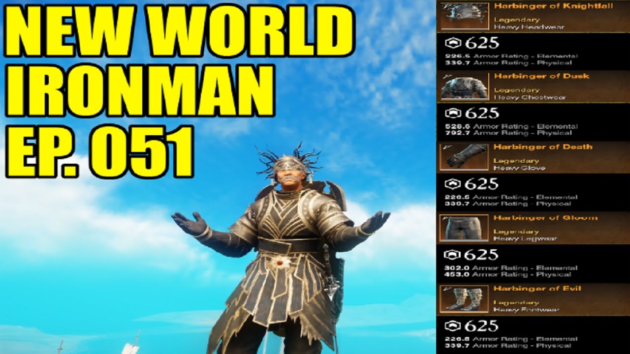 I Spent 29 HOURS Farming This Awesome Tank Set - New World Ironman: Ep. 051