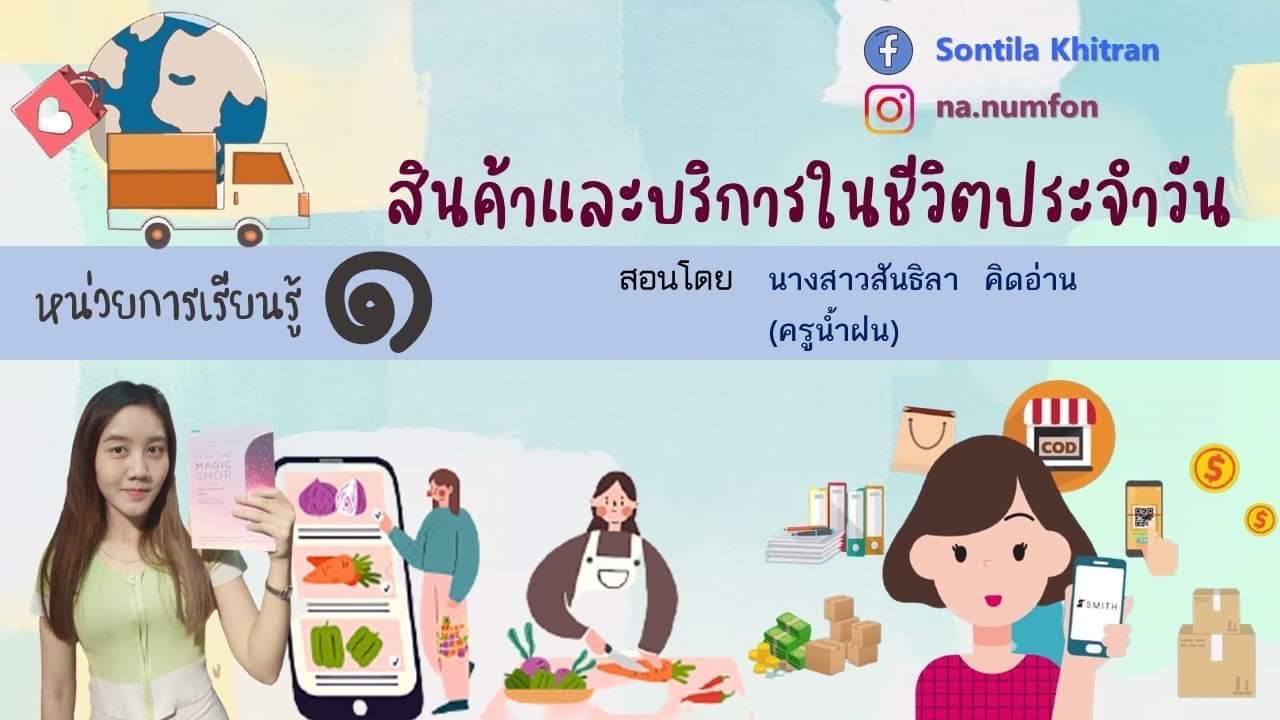 วิชา สังคมศึกษา ป.2 (เศรษฐศาสตร์)หน่วย 1 สินค้าและบริการในชีวิตประจำวัน