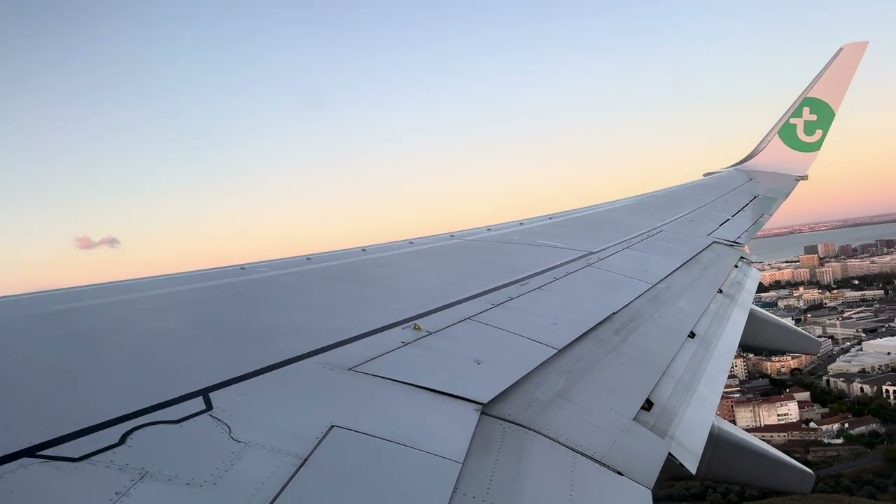 Taking-Off from Lisbon Airport | Transavia Boeing 737-800
