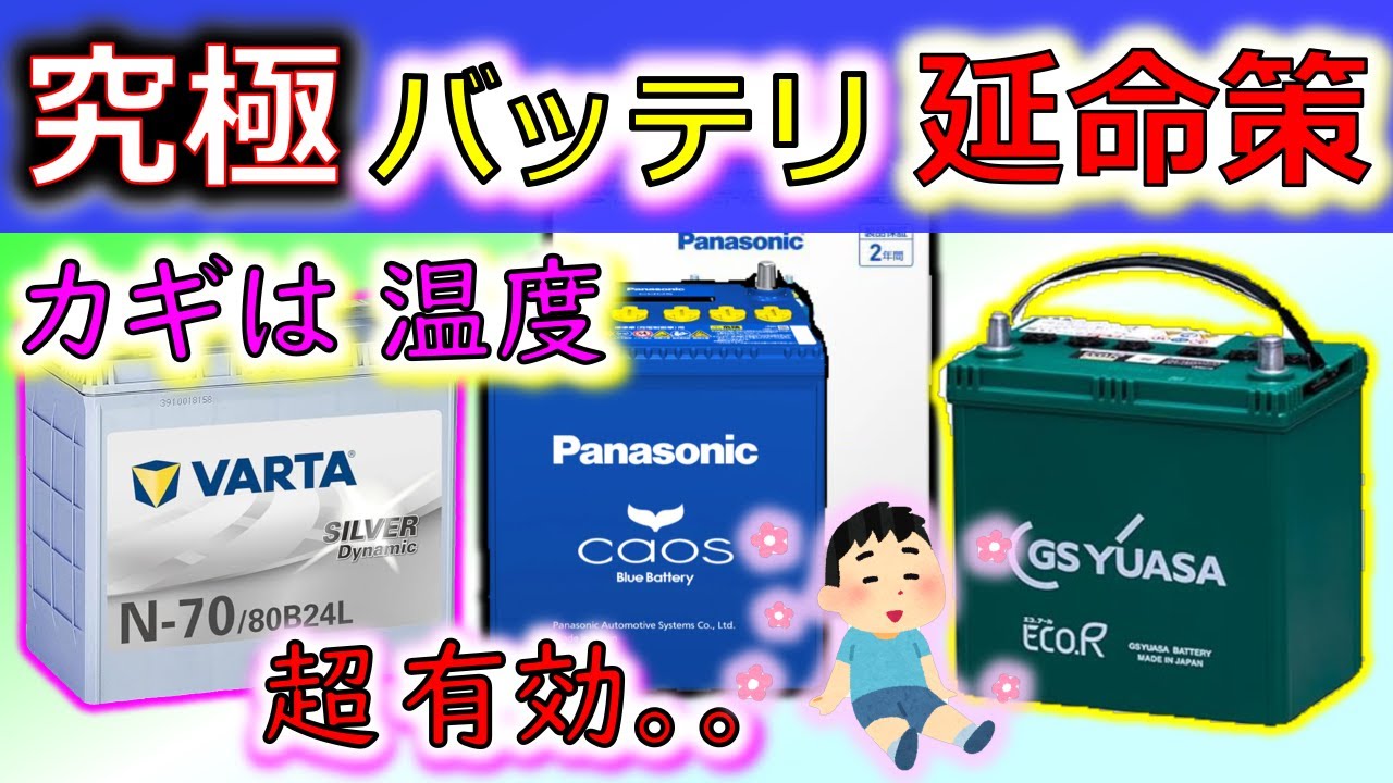 【バッテリ 究極の延命策】パルスでもない その方法は温度だった 7～10年も持つかも！？ 長持ちリスナーさんの極意！