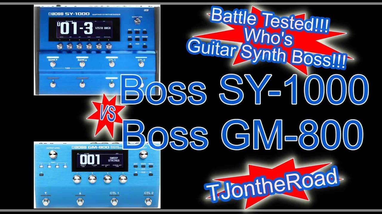 Battle Tested!!! Who's Guitar Synth Boss??? Boss SY-1000 vs Boss GM-800