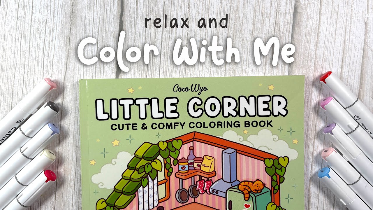 Relax and Color with Me to Overcome Artistic Block | No Talking & Calm Music