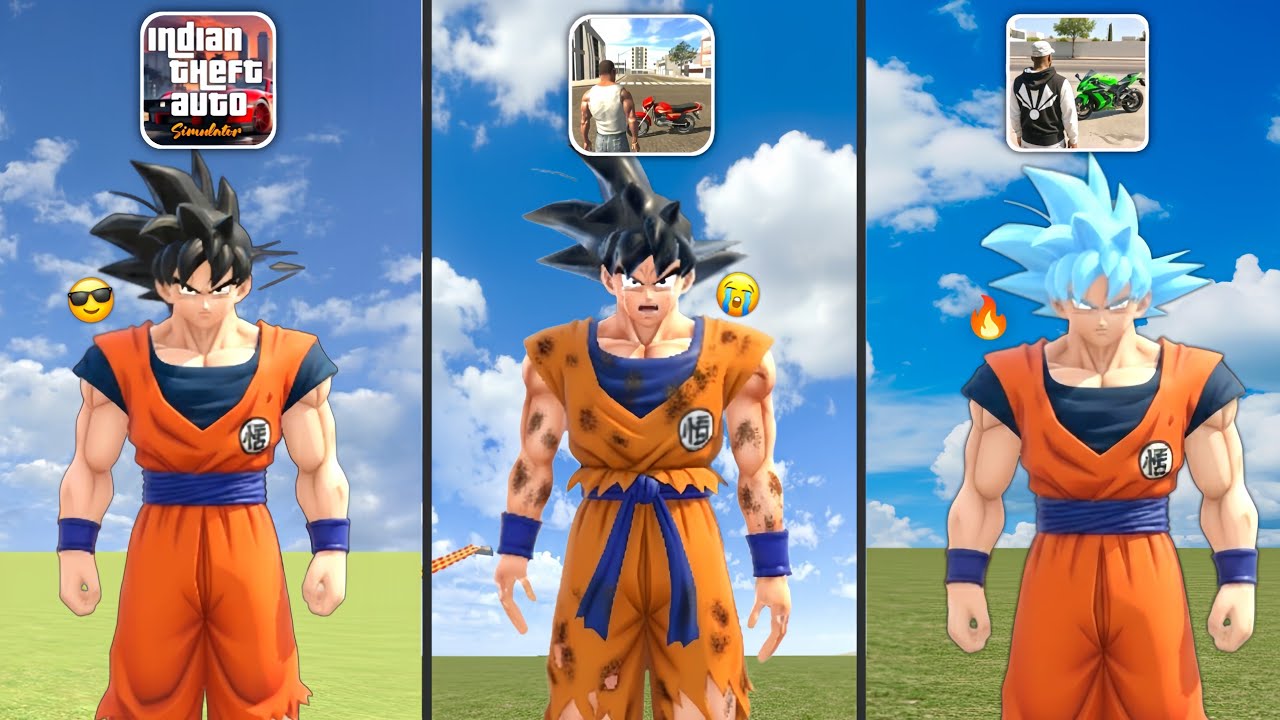 Goku in Indian GTA Games.!🔥🤯Which Goku is Best 