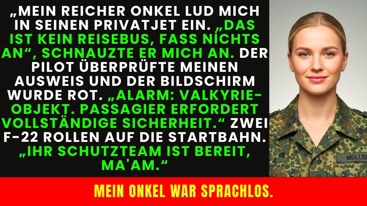 Mein reicher Onkel wollte mich in seinem Privatjet bloßstellen – bis F-22-Raptors für mich auftaucht