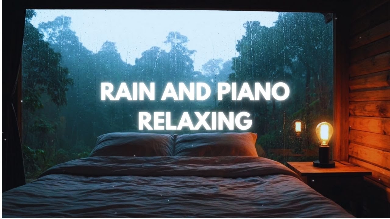 Stop Racing Thoughts with Rain Sounds and Piano Music