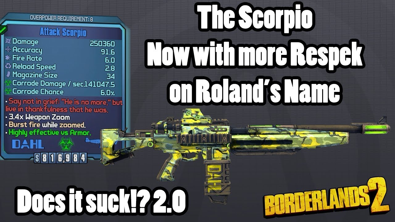 Borderlands 2: Roland's Scorpio got a buff!