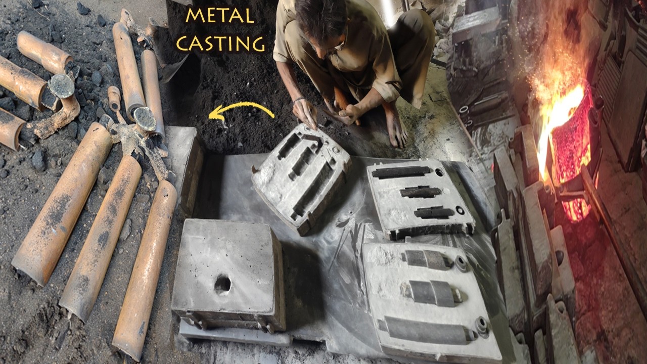 Unbelievable Metal Casting Process 🔥 | Iron & Aluminum Parts Making Factory