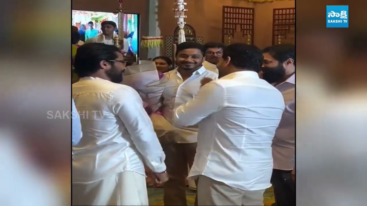 YS Jagan with Surya Karthi in A Wedding Ceremony in Chennai | Sakshi TV