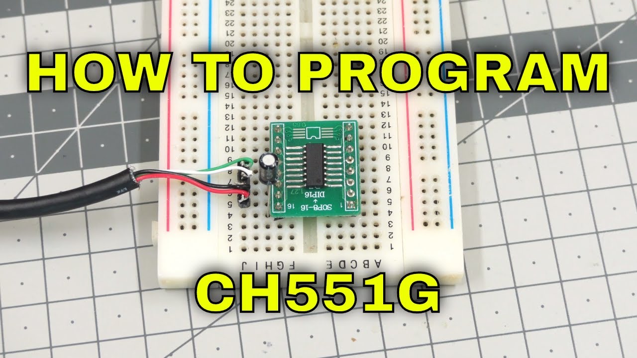 How To Program CH551G (Cheap uC From LCSC.com)