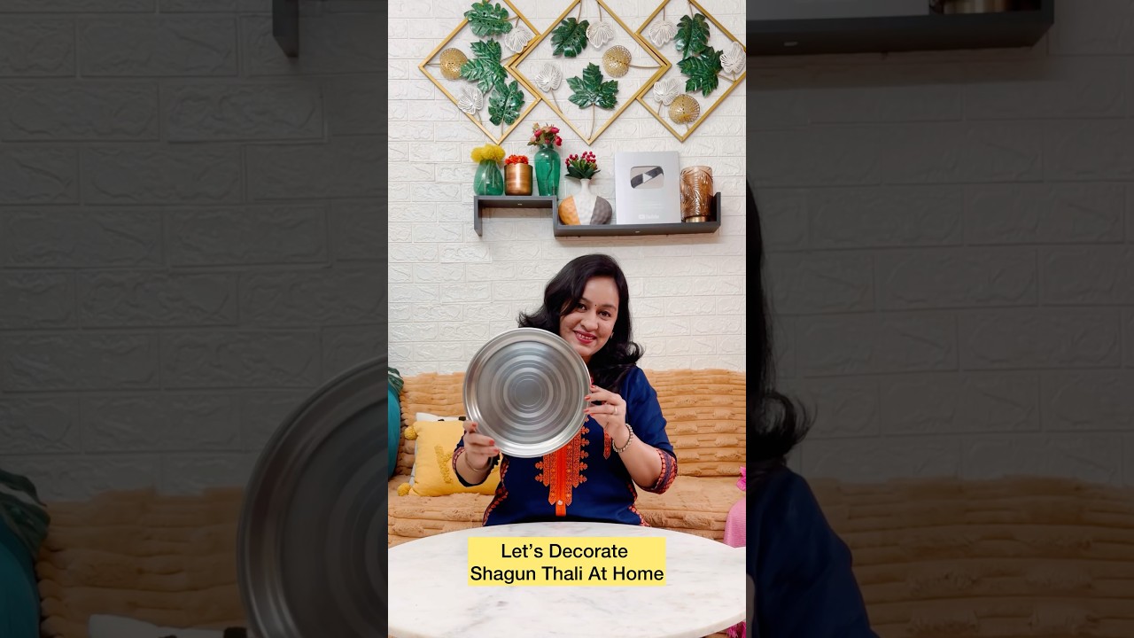 Let&rsquo;s Decorate Shagun Thali At Home #sunitascreativeworld #shadiwalaghardiy-5