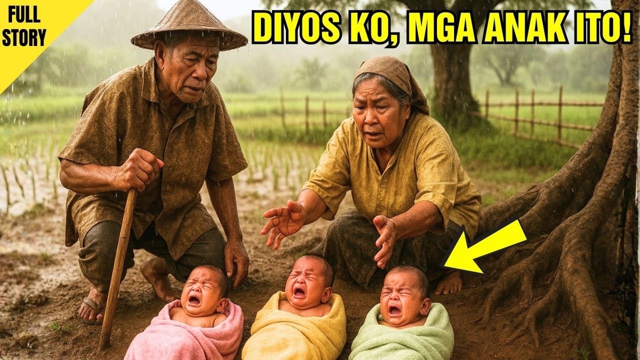 Mag asawang Matanda, Nakakita ng 3 Sanggol na Inabandona sa Palayan Nila, Pero…