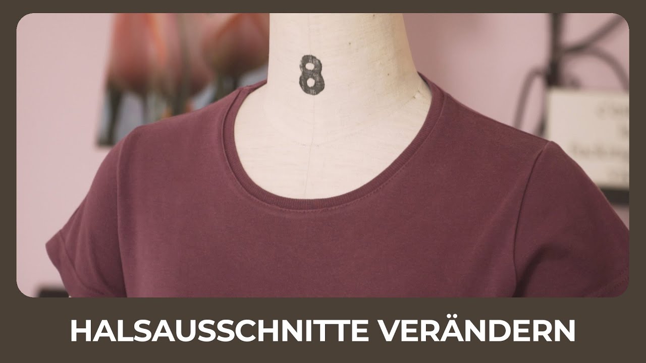 T-Shirt Ausschnitte verändern - Upcycling mit der Overlock