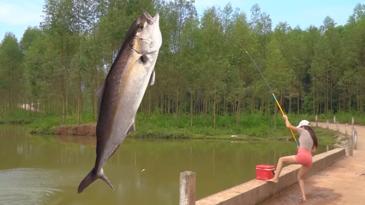 善意的舉動挽救了一個家庭！美女在水庫邊釣魚，及時勸阻了要玩水的孩子！ 【女釣友微微】#釣魚 #fishing #正能量 #funny