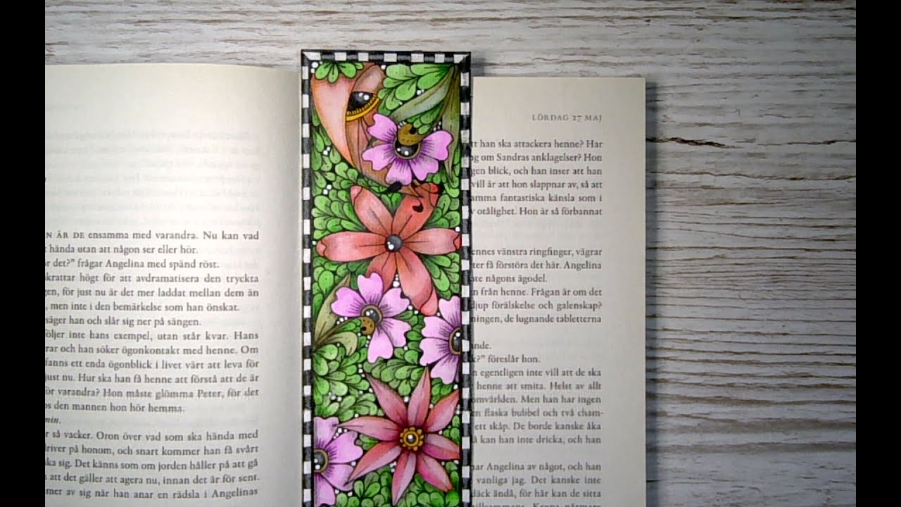 Blossom Bookmark - Drawing Process (uptempo)