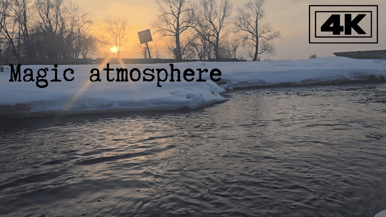 Relaxing nature music without filters 🍀natural sound of water and countryside at sunset 🍀