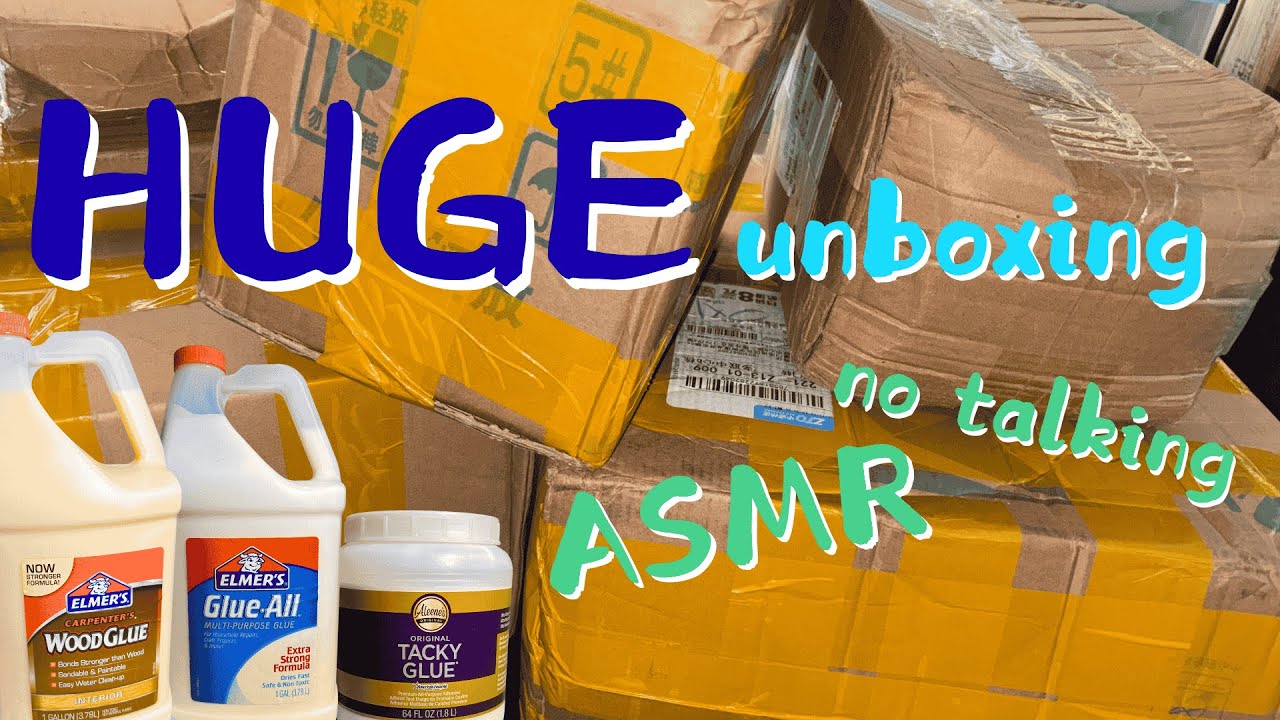 Huge Slime Supplies Unboxing 📦✨ ASMR Package Opening｜史萊姆材料大開箱ASMR🦄✨
