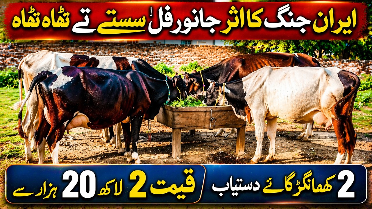 چوہدری محسن  Chaudhary Mohsin Sialkot Farm 🔥 | 6 Cows for Sale | 2 Khangar + 2 First Timer Cows