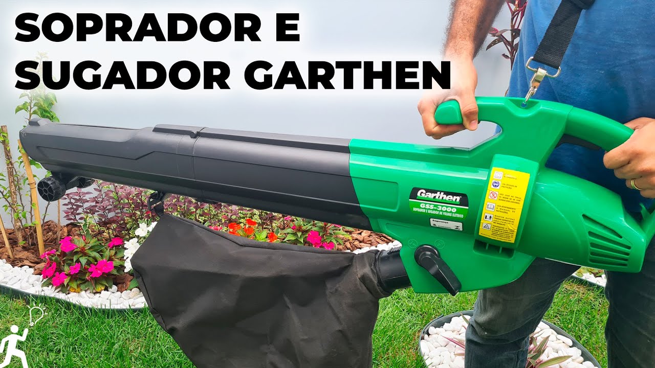 SUGADOR E SOPRADOR DE FOLHAS GARTHEN GSS-3000 3000W