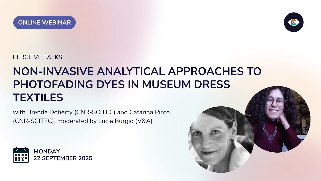 PERCEIVE Non Invasive Analytical Approaces to Photofading Dyes in Museum Dress Textiles   Realizzato