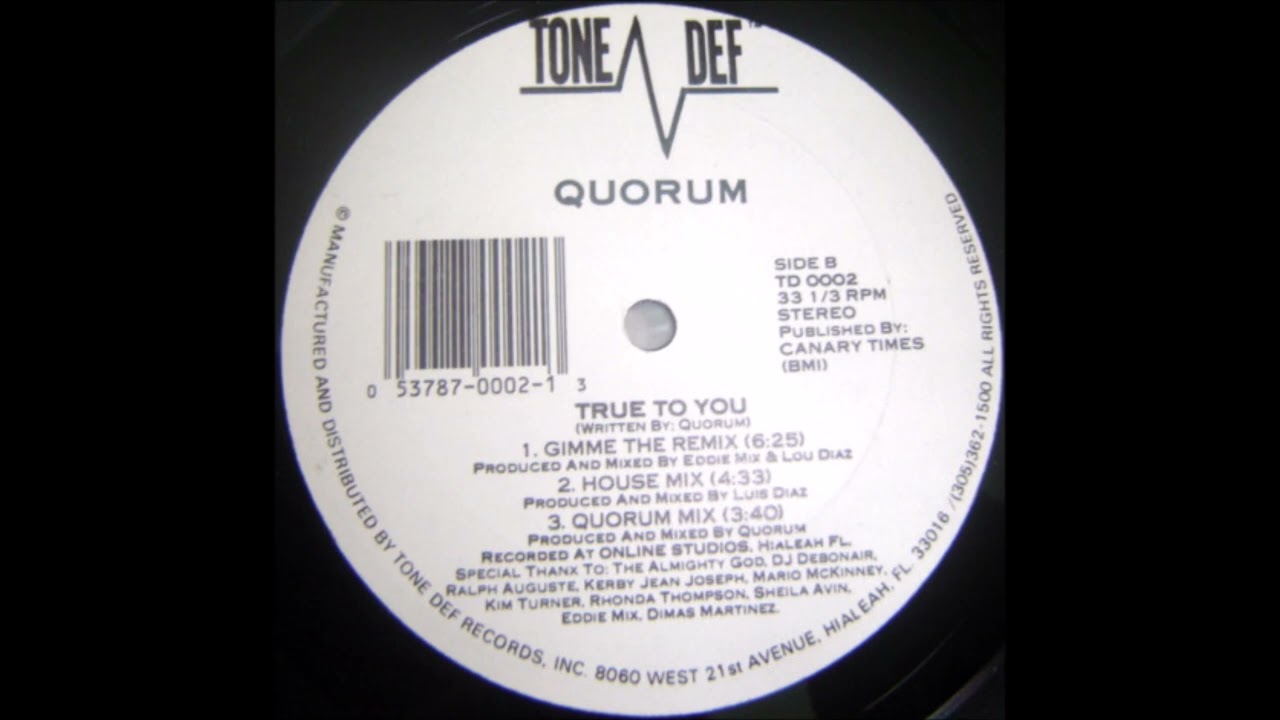 Quorum - True To You (Classic Old School Beats Remix)