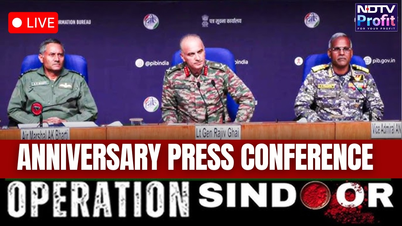 LIVE: Operation Sindoor Anniversary | Army, Navy & Air Force Joint Press Conference