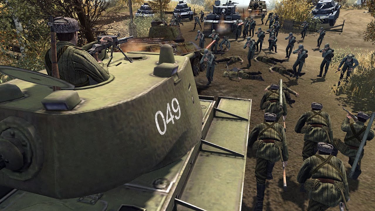 KV1 HEAVY TANK Kills 200 German Soldiers!? - Men of War: WW2 Mod Battle Simulator