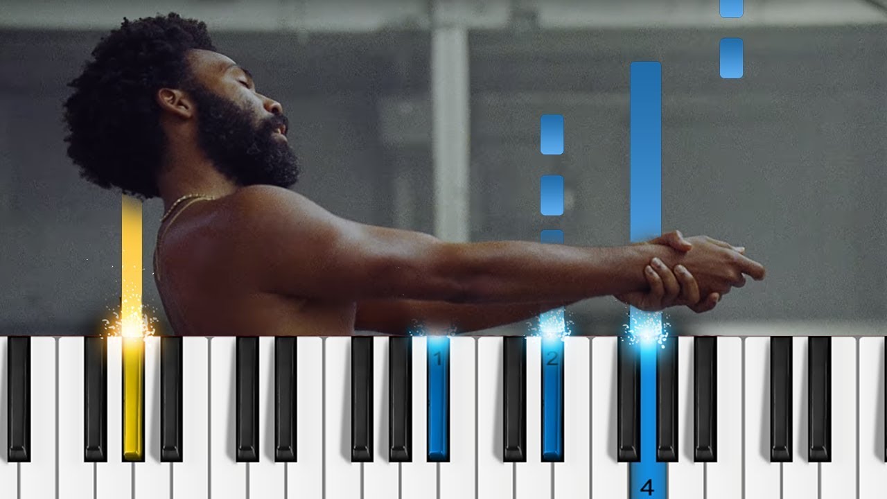 Childish Gambino - This is America - Piano Tutorial / Piano Cover