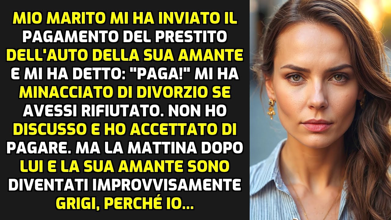 Mio Marito Mi Ha Inviato Il Pagamento Del Prestito Auto Della Sua Amante: 
