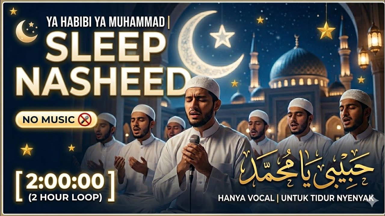 Ya Habibi Ya Muhammad 2 Hours | Sleep Nasheed Vocals Only