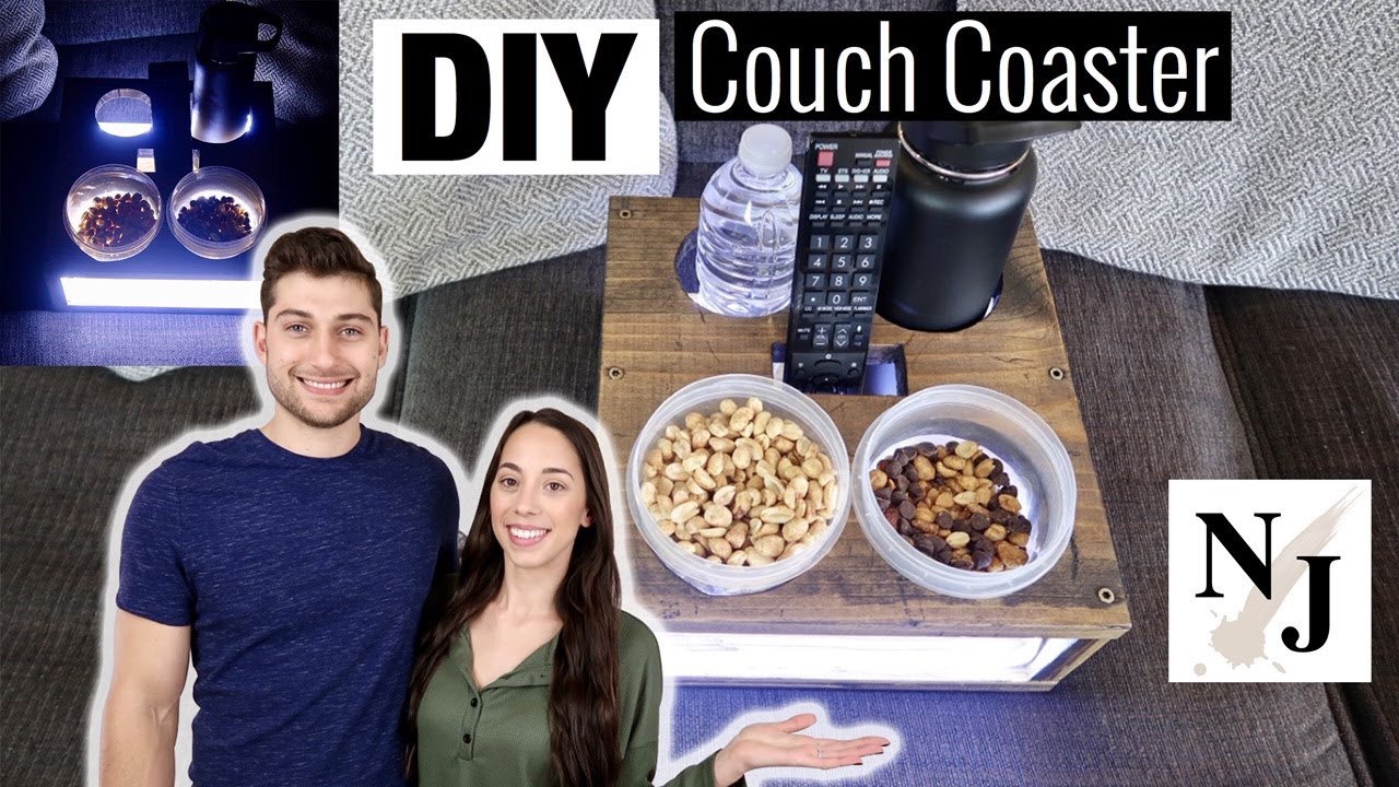 DIY COUCH COASTER *DRINK & SNACK HOLDER*