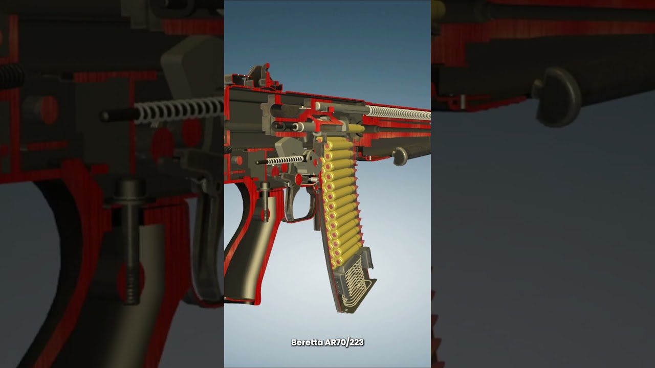 Beretta AR70223 3D Animation