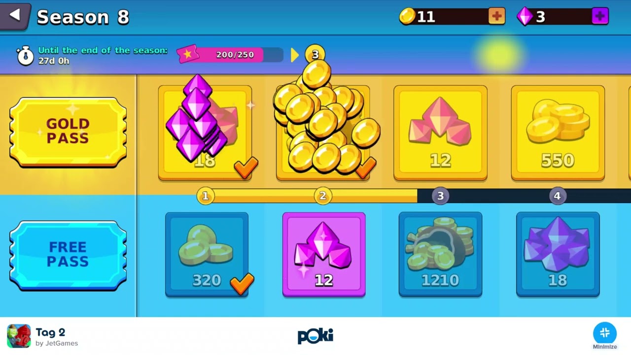 I WON 1000 GAMES ON TAG 2 WITH POKI