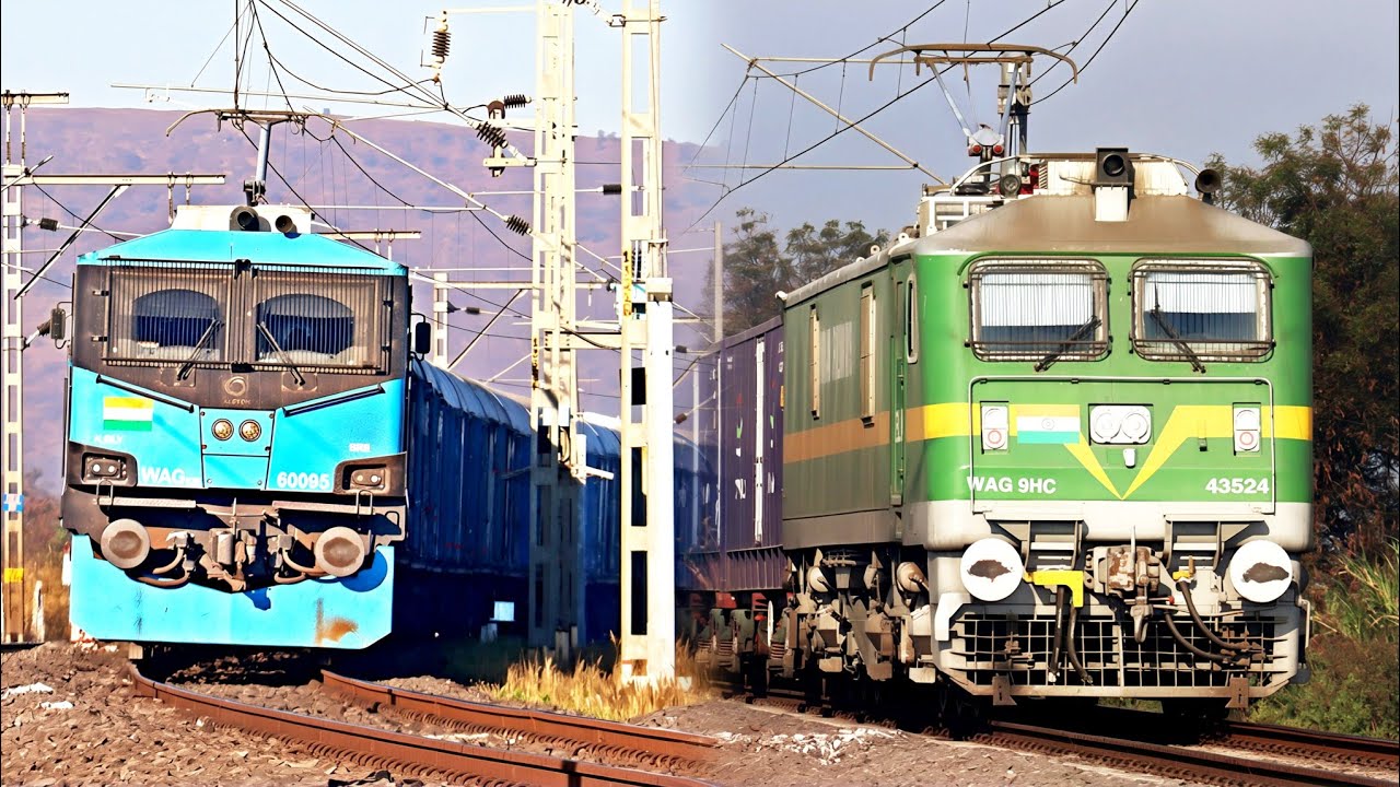 🔥 🔥 WAG-12 vs WAG-9: Ultimate Power Battle! 🚂 India's Beast Freight Locomotives