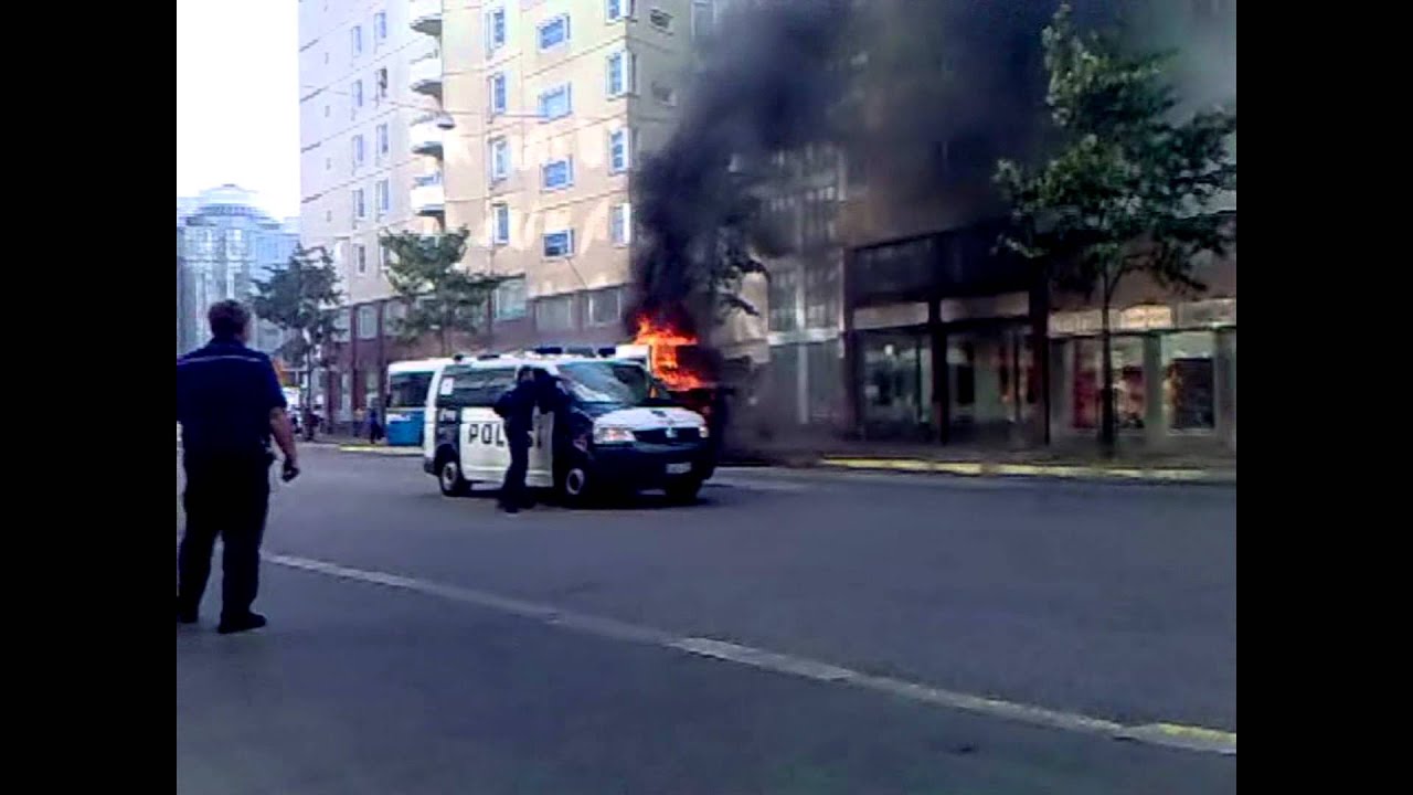 Kampin bussi palo  8.elokuuta  2011