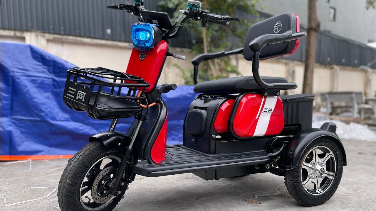 Mẫu xe điện ba bánh nhập khẩu SanTong Pro và SanTong Winer dành cho người già giá chỉ từ 20tr900
