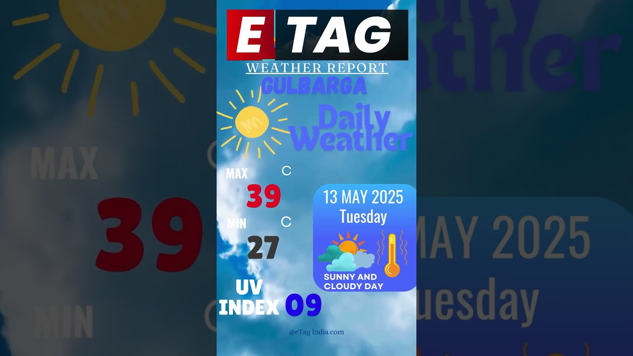 Gulbarga Weather Update 13 May 2025 #GulbargaWeatherUpdate #Kalaburagi #KarnatakaHeatwave #mosam