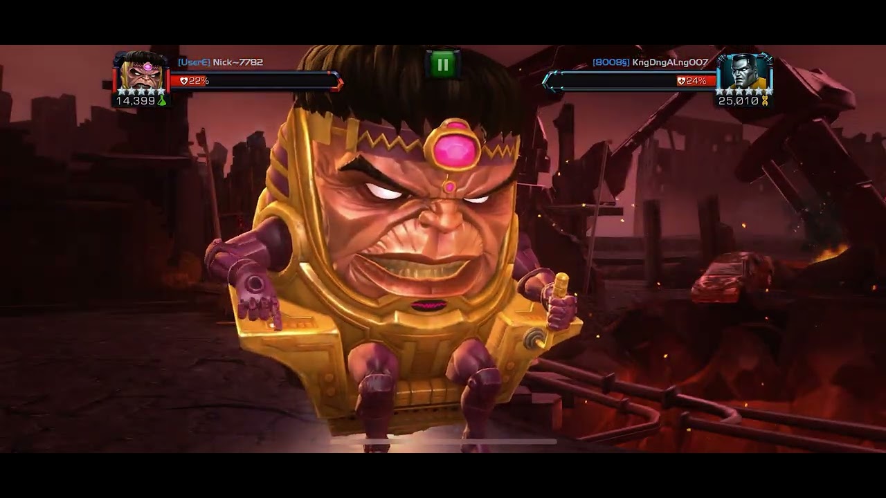 Modok vs Colossus mcoc 