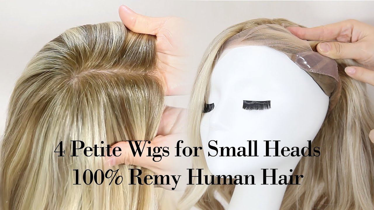 4 Petite Wigs for Small Heads 100% Remy Human Hair #hairwig #hairstyle #gluelesswig #wigs